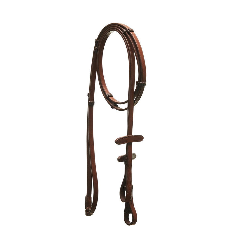Horsecode Trense Caramel & Ocean Warmblut, Trensenzaum WB cognac farben,hellbraun mit Strass Steinen, braune Lederzügel
