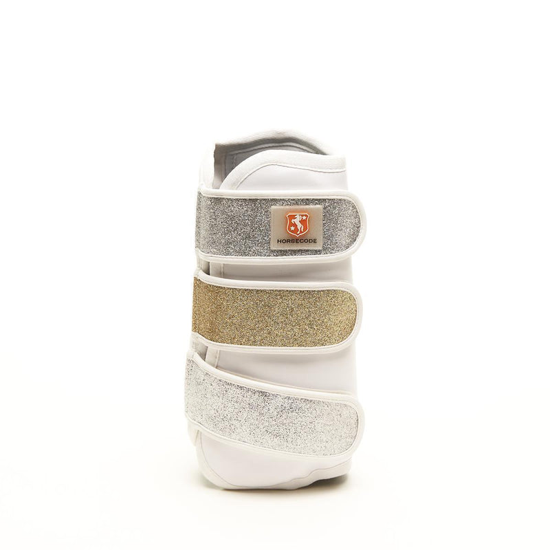 Horsecode Gamaschen white Glitter & Go VB