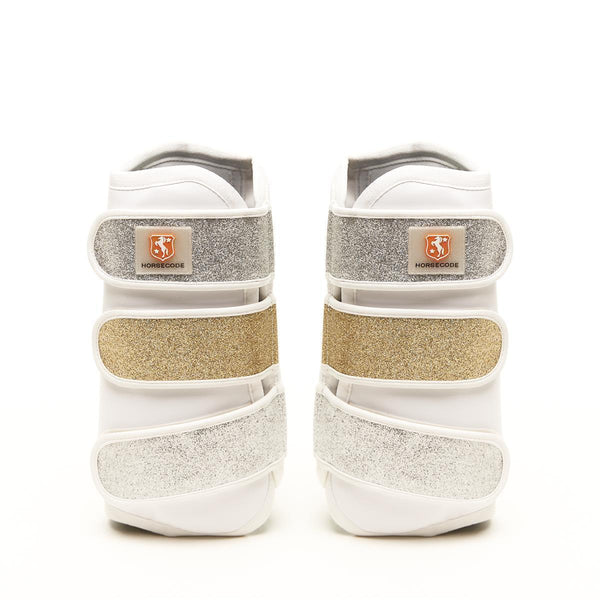 Horsecode Gamaschen white Glitter & Go WB