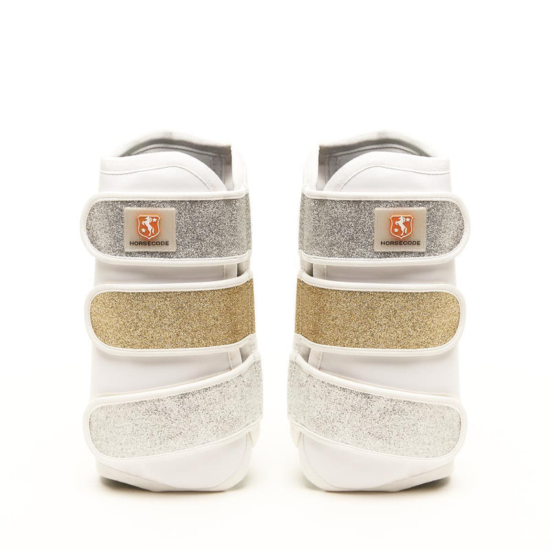Horsecode Gamaschen white Glitter & Go VB