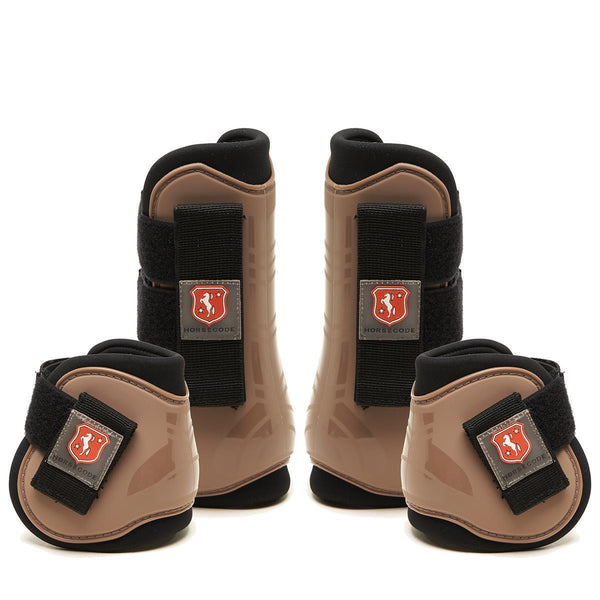 Horsecode Gamaschen 4er Set Protect braun Vollblut