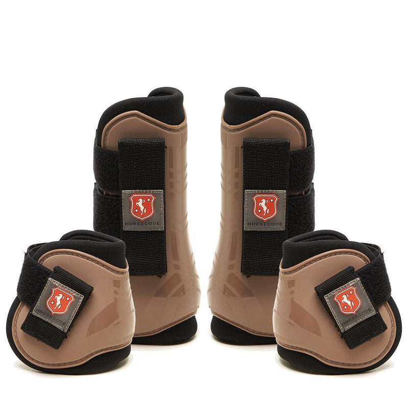 Horsecode Gamaschen 4er Set Protect braun Vollblut