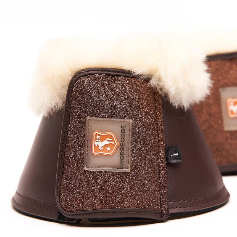 Horsecode Hufglocken Brown Glamour L