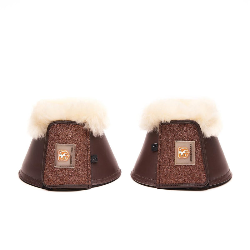 Horsecode Hufglocken Brown Glamour L