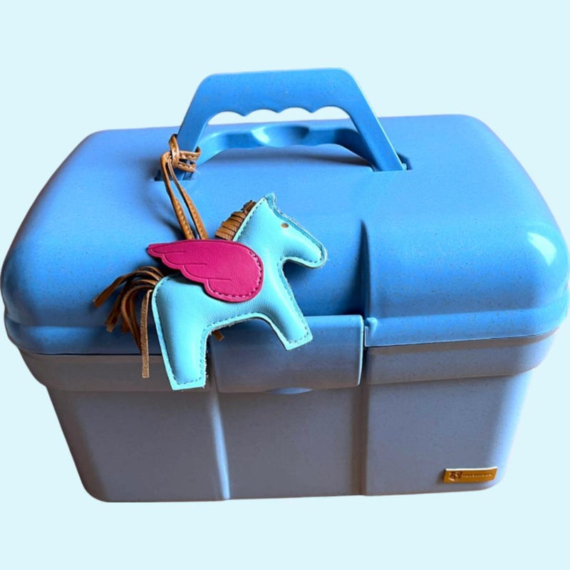 Horsecode Putzbox mit Inhalt nature light blue aus natürlichen Materialien