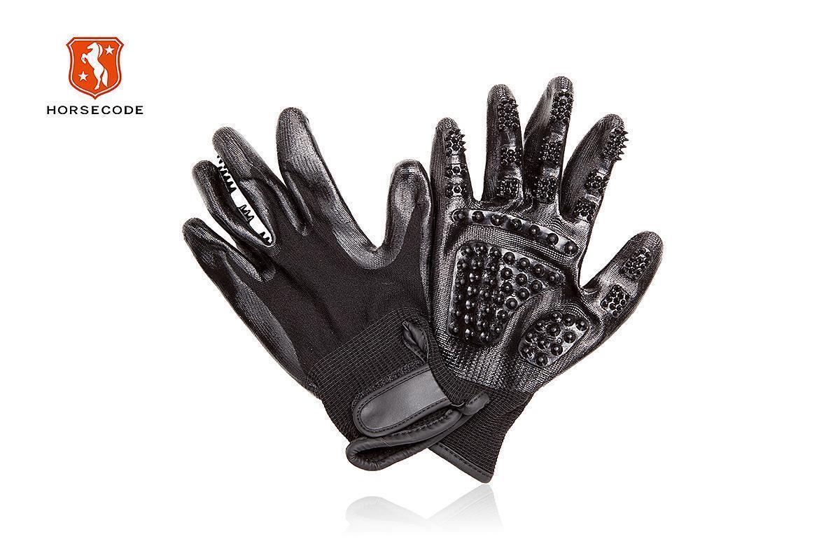 Horsecode Putztasche 10-teilig Grau | Komplett-Set Für Pferdepflege