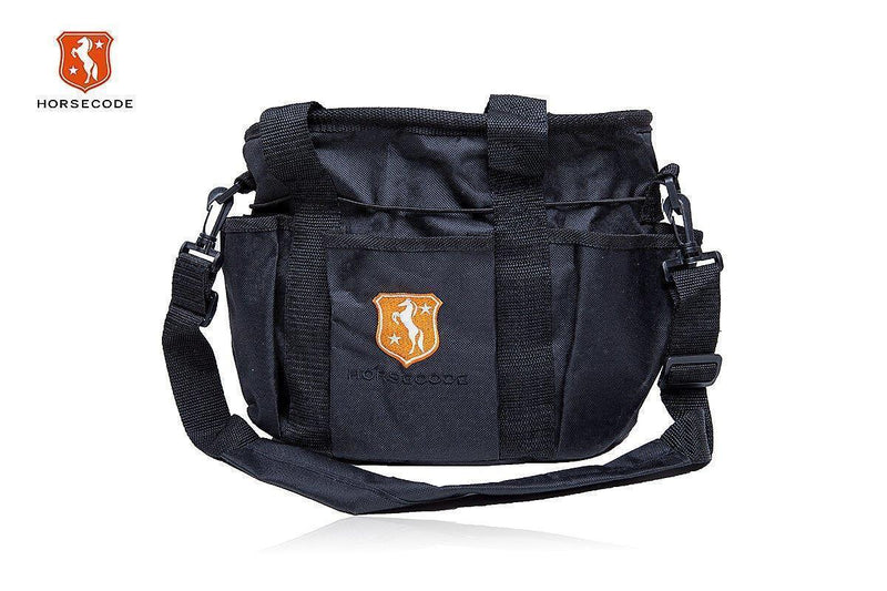 Horsecode Putztasche mit Inhalt schwarz 9-teilig