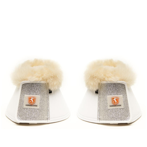 Horsecode Hufglocken white Glitter & GO XL