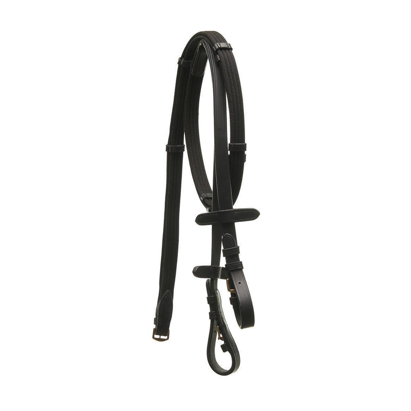 Horsecode Trense Diamond Deluxe Vollblut, Trensenzaum VB/ Cob ,Kroko Lack Reithalfter, weiß unterlegt, goldene Schnallen mit Zügeln und Strass Stirnriemen