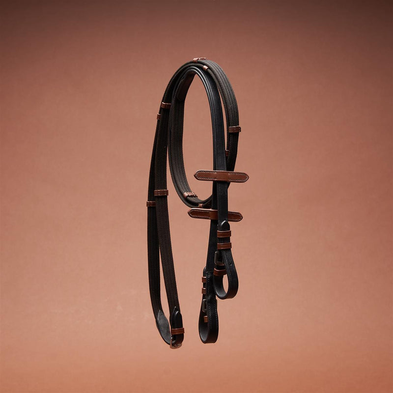 Horsecode trense Soleste Diamond M Warmblut, mexikanisches reithalfter, braune Trense mit Zügel