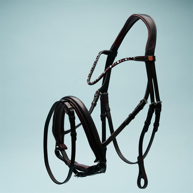 Horsecode Trense dark Rubin pony